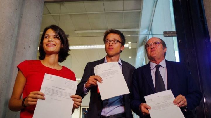 PSOE, Más Madrid y Podemos presentan la petición de Comisión de Investigación del caso Avalmadrid