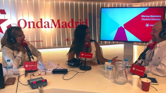 Begoña Villacís, vicealcaldesa de Madrid, en los micrófonos de Onda Madrid.