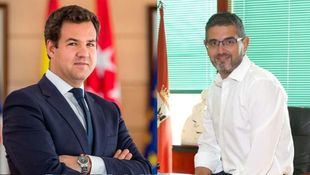Los alcaldes de Las Rozas, José de la Uz, y Alcobendas, Rafael Sánchez Acera.