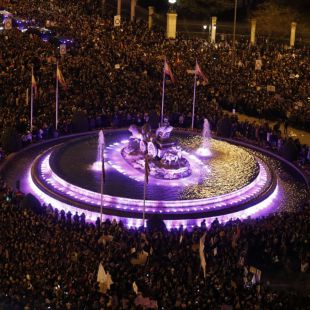 Así fue la noche en la que la Cibeles perdió una mano
