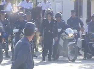 El día que Michael Jackson desfiló con la Policía en Hortaleza