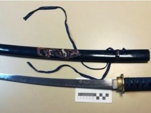 Detenido por perseguir con una catana a un grupo que intentó robarle