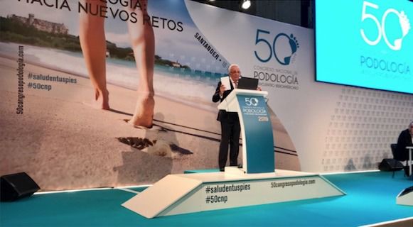 Jesús Sánchez Martos, en el 50º Congreso Nacional de Podología y VI Encuentro Iberoamericano.
