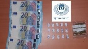 Detenido por portar cocaína y cannabis en Vallecas