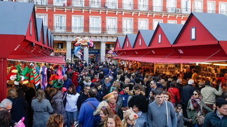 Mercadillo de Navidad de la Plaza Mayor.