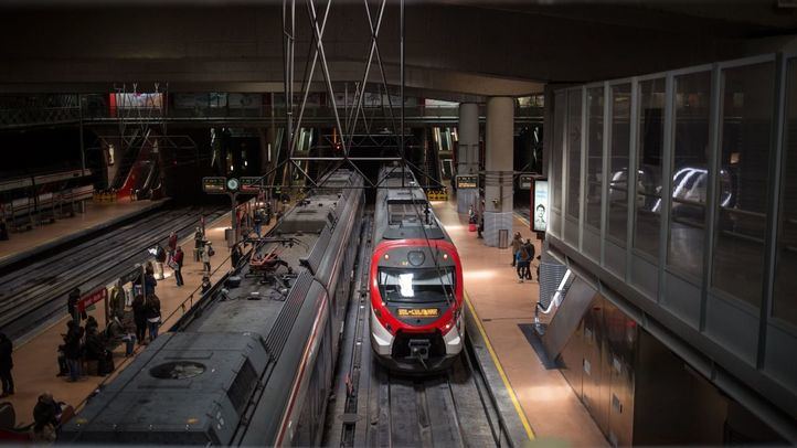 Trenes de Cercanías en Atocha