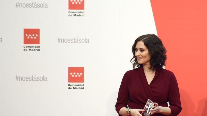 Isabel Díaz Ayuso en un acto de la Comunidad de Madrid