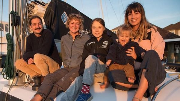 Greta Thunberg ha cruzado el Atlántico en catamarán para llegar a la COP25 en Madrid