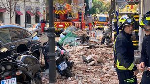 Cae una cornisa de un edificio en obras de Chamberí