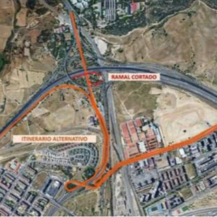 Cortes de tráfico en la M-40 por obras en el nudo con la M-607