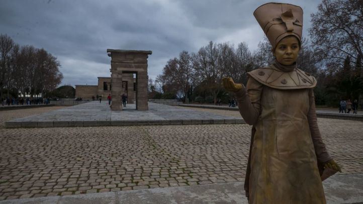 Encuentro de Estatuas Vivientes en el Templo de Debod
