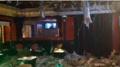 Estado de la discoteca en el que se cayó el falso techo en Aranjuez