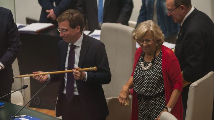José Luis Martínez-Almeida y Manuela Carmena