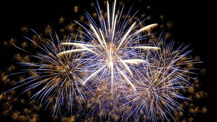 Fuegos artificiales, en una foto de archivo