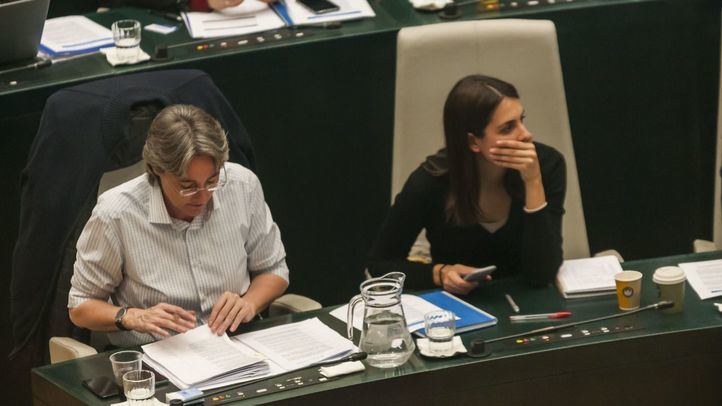 Las portavoces de Más Madrid Marta Higueras y Rita Maestre.