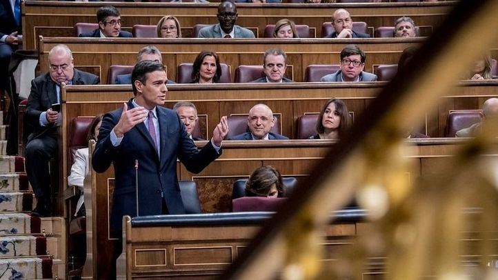 Pedro Sánchez en el Congreso de los Diputados.