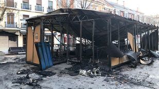 Un incendio calcina en Leganés todas las figuras del Belén Municipal