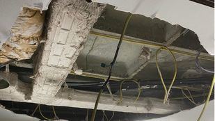 Cae parte del techo de un laboratorio de la Fundación de Investigación del Ramón y Cajal