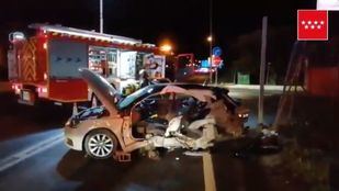 Una colisión entre dos vehículos en la A-42 se salda con un herido grave