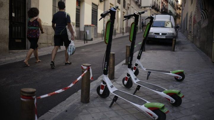 Patinetes eléctricos de Lime.