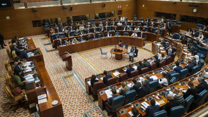 Primer Pleno del año en la Asamblea de Madrid.