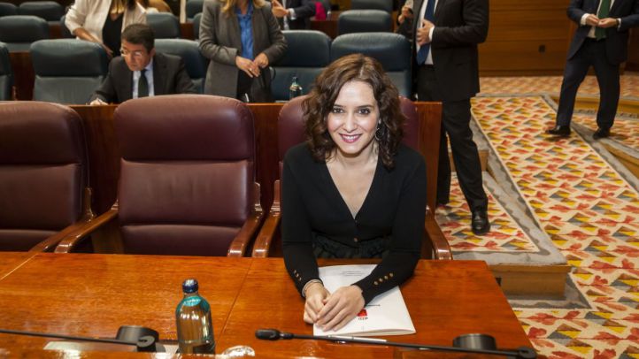 La presidenta de la Comunidad en el primer Pleno del año.
