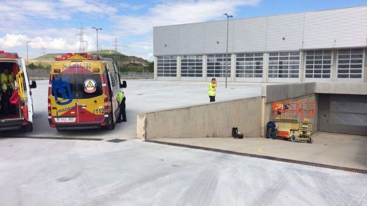 Foto de archivo de un accidente laboral en Vicálvaro.