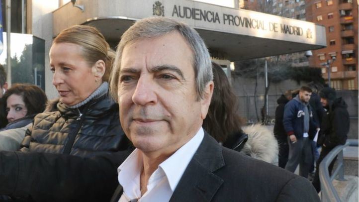 Ginés Jiménez en el inicio del juicio por el Caso Bloque, centrado en una presunta trama policial en el municipio madrileño de Coslada, en la Audiencia Provincial de Madrid.
