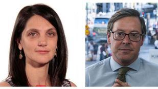 Los portavoces de la Asamblea Pilar Sánchez Acera y Alfonso Serrano, hoy en Onda Madrid