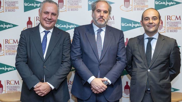 De izquierda a derecha: Alfonso Delgado, Luis Suarez de Lezo y Guillermo Arcenegui.