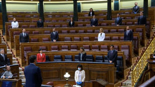 Minuto de silencio en el Congreso de los Diputados