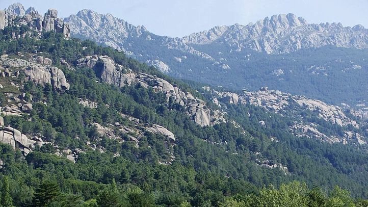 Parque Nacional del Guadarrama, senda de las Formas en La Pedriza, montaña en la que prolifera el granito