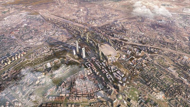 Recreación del proyecto Madrid Nuevo Norte
