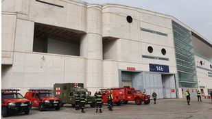 La UME acondiciona en Ifema el recurso para personas sin hogar, que entrarán mañana