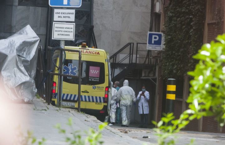 El Hotel Marriott Auditorium, preparado para recibir pacientes