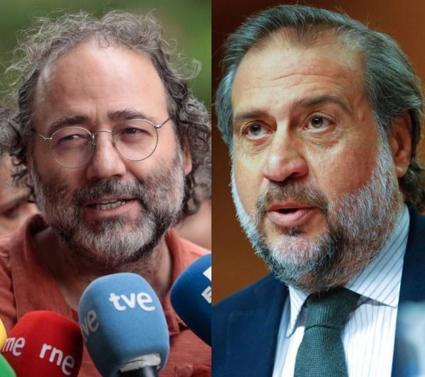 Enrique Villalobos (FRAVM) y Ángel Asensio (Cámara de Comercio)