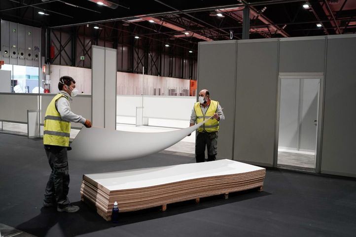 Hospital para enfermos de coronavirus en Ifema