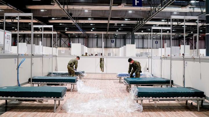 El pabellón 9 es habilitado para formar parte del hospital de Ifema