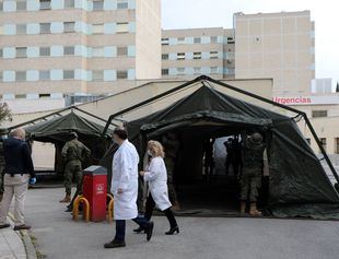 Arranca este martes el hospital de campaña instalado cerca de las Urgencias del Marañón por el Ejército