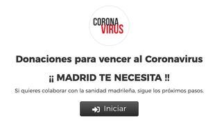 La web de donaciones a la Sanidad recibe 8,5 millones de euros en 48 horas