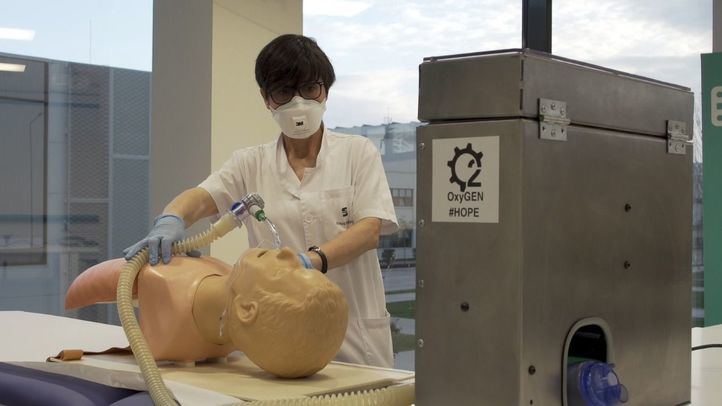 Prueba de los respiradores producidos por Seat.