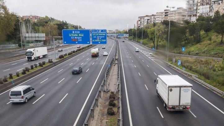 El tráfico se desploma en Madrid