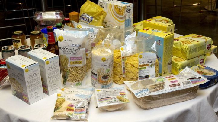 Bodegón de productos sin gluten marca Special Line.