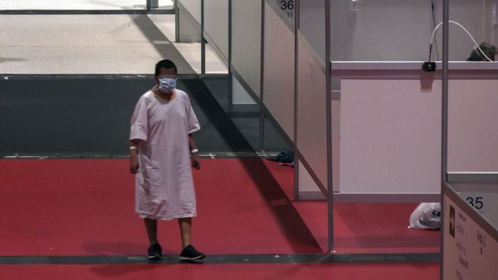 Enfermo en el Hospital de Ifema