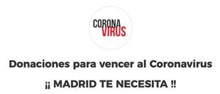 La web de donaciones de la Comunidad recibe más de 14 millones para luchar contra el COVID-19