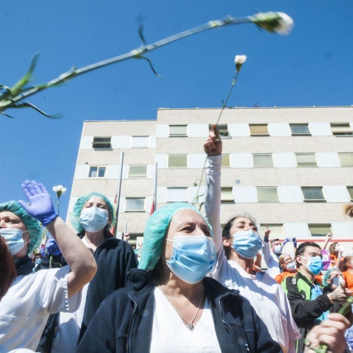 Sanitarios del Hospital Gregorio Marañón.