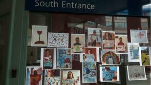 Los niños continúan haciendo llegar su apoyo a través de dibujos