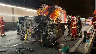 Un hombre, rescatado por los bomberos tras sufrir un accidente en la M-30