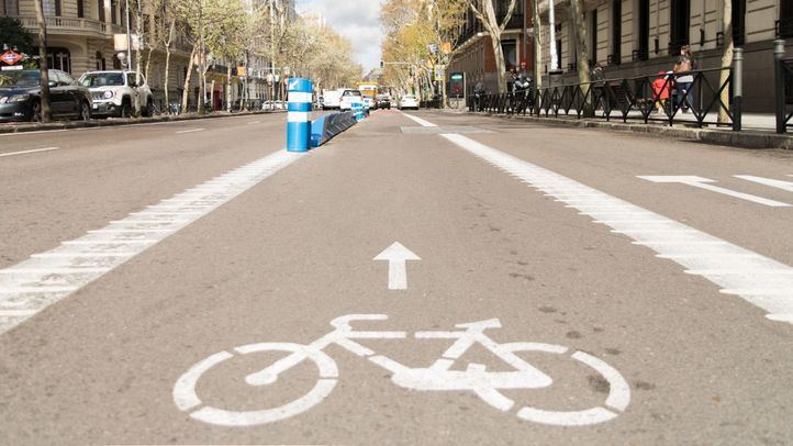 Carril bici de la calle Sagasta.