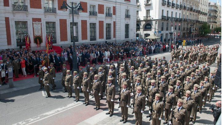 Celebracion del Dos de Mayo en la Puerta del Sol, en el año 2019.